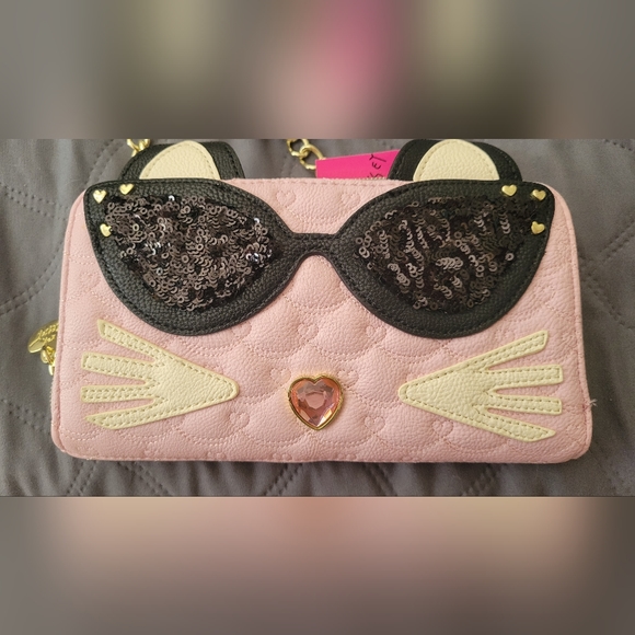 Authentic Betsy Johnson Kitty Cat Crossbody/clutch - Picture 14 of 14